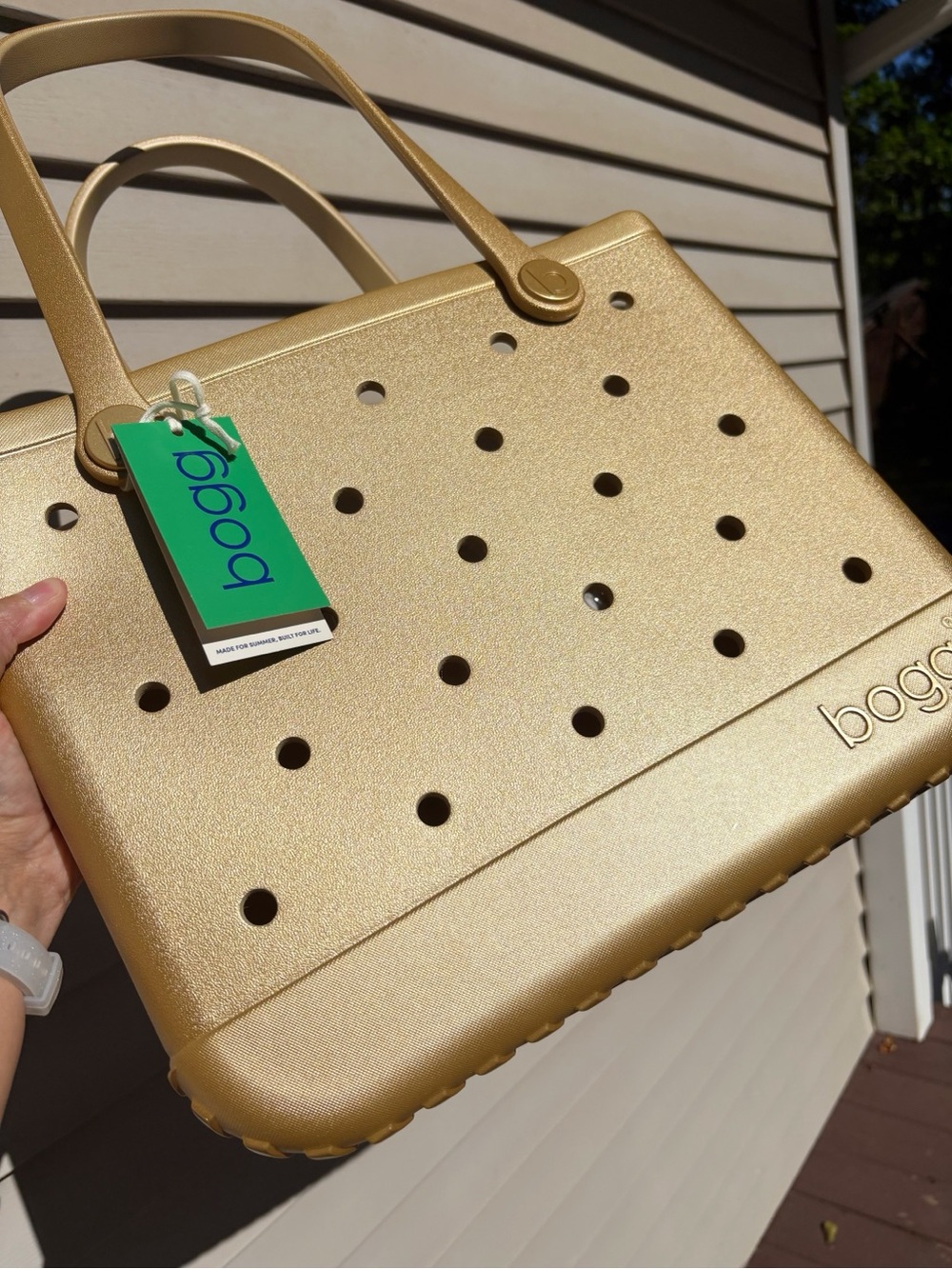 ♥️💖 LAST CHANCE Bogg Bag Metallic Goldie Baby Bogg Bag FIRM Just Released
